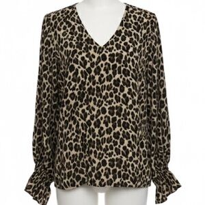 Vince Camuto cheetah print  Blouse